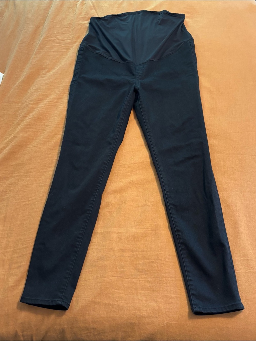 Black Madewell Maternity Skinny Jeans with Fold-Over Panel